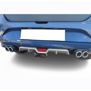Difuzor spoiler bara spate Dacia Logan III 2020-prezent cu ornament toba dublu