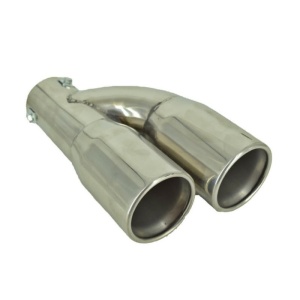 Ornament toba dubla inox universal / Argintiu / Produs Premium