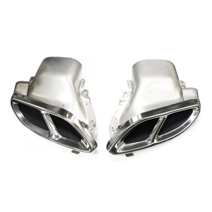 Ornament toba inox MERCEDES Clasa C W205 / S205 2015-2023 / Argintiu