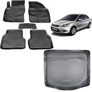 Pachet Tavita Portbagaj + Covoare FORD Focus II 2004-2010 Sedan/Berlina