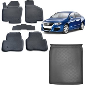 Pachet Tavita Portbagaj + Covoare VW Passat B6 2005-2010 Sedan / Berlina