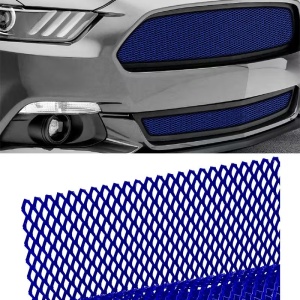 Plasa tuning 100 X 33 cm - Model tip romb / Albastru metalic