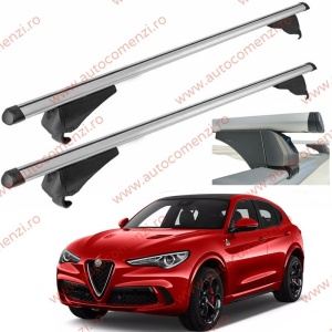 Set bare portbagaj ALFA ROMEO Stelvio 2016-prezent - Aluminiu / cu cheie antifurt