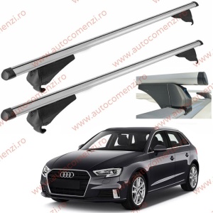 Set bare portbagaj AUDI A3 (8V) 2013-2020 Sportback - Aluminiu / cu cheie antifurt