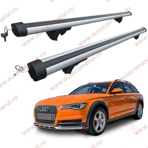 Set bare portbagaj AUDI A6 C7 2011-2018 Allroad Avant - Aluminiu / cu cheie antifurt - 120 cm