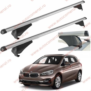 Set bare portbagaj BMW Seria 2 F45 Active Tourer 2014-2021 - Aluminiu / cu cheie antifurt