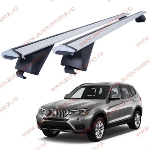 Set bare portbagaj BMW X3 F25 2010-2017 - Wingbar - Aluminiu / cu cheie antifurt