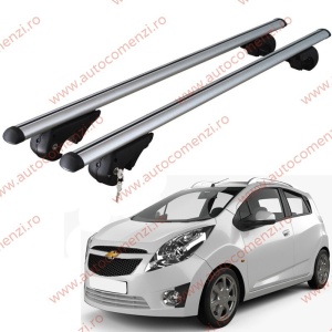 Set bare portbagaj CHEVROLET Spark III (M300) 2009-2015 - cu cheie antifurt / Aluminiu - 120 cm
