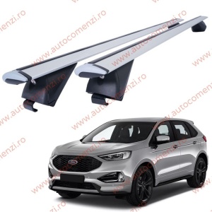 Set bare portbagaj FORD Edge II (CD539) 2019-2021 Facelift - Wingbar - Aluminiu / cu cheie antifurt