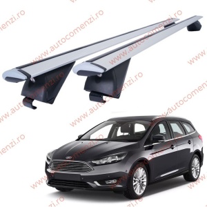 Set bare portbagaj FORD Focus III 2010-2018 Combi - Wingbar - Aluminiu / cu cheie antifurt