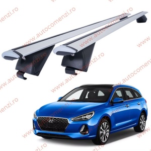 Set bare portbagaj HYUNDAI i30 III 2016-prezent Combi - Wingbar - Aluminiu / cu cheie antifurt