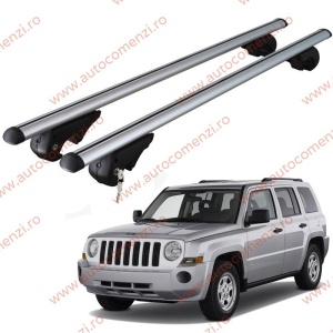 Set bare portbagaj JEEP Patriot 2007-2017 - cu cheie antifurt / Aluminiu - 120 cm
