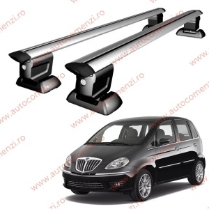 Set bare portbagaj LANCIA Musa 2004-2012 - Wingbar - cu cheie antifurt / Aluminiu