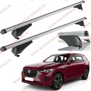 Set bare portbagaj MAZDA CX-80 (KL) 2024-prezent - Aluminiu / cu cheie antifurt