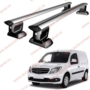 Set bare portbagaj MERCEDES Citan I (W415) 2012-2021 - Wingbar - cu cheie antifurt / Aluminiu