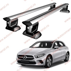 Set bare portbagaj MERCEDES Clasa A W177 2018-prezent - Wingbar - cu cheie antifurt / Aluminiu