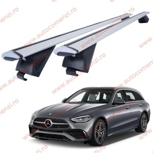 Set bare portbagaj MERCEDES Clasa C W206 2021-prezent Combi - Wingbar - Aluminiu / cu cheie antifurt