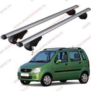 Set bare portbagaj OPEL Agila A 2000-2007 - cu cheie antifurt / Aluminiu - 120 cm
