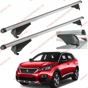 Set bare portbagaj PEUGEOT 3008 II 2016-2023 - Aluminiu / cu cheie antifurt
