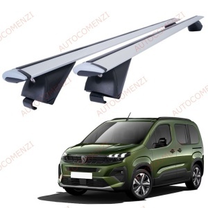 Set bare portbagaj PEUGEOT e-Rifter 2024-prezent (electric) - Wingbar - Aluminiu / cu cheie antifurt