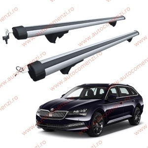 Set bare portbagaj SKODA Superb III 2015-2023 Combi - Aluminiu / cu cheie antifurt - 120 cm