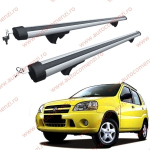 Set bare portbagaj SUZUKI Ignis I 2000-2008 - Aluminiu / cu cheie antifurt - 120 cm