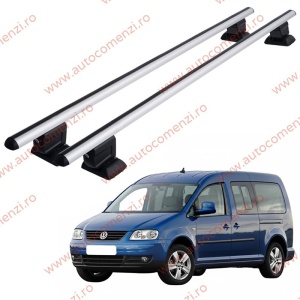 Set bare portbagaj VW Caddy Maxi Life 2007-2021 - cu cheie antifurt / Aluminiu