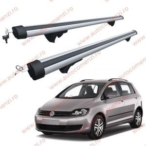 Set bare portbagaj VW Golf Plus (Cross Golf) 2004-2014 - Aluminiu / cu cheie antifurt - 120 cm