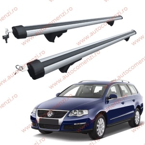 Set bare portbagaj VW Passat B6 2005-2010 Combi - Aluminiu / cu cheie antifurt - 120 cm