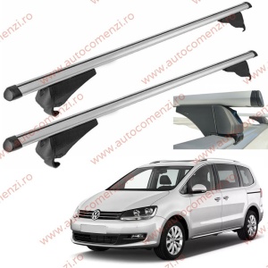 Set bare portbagaj VW Sharan II 2010-2022 - Aluminiu / cu cheie antifurt