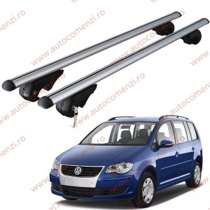 Set bare portbagaj VW Touran I 2003-2015 - ALUMINIU / cu cheie antifurt - 135 cm - PREMIUM