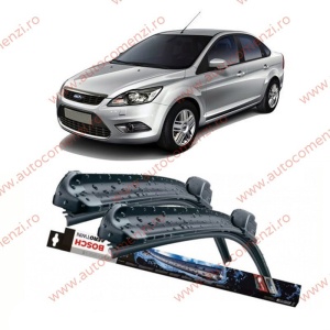 Set stergatoare parbriz FORD Focus II 2004-2010 (sofer + pasager) BOSCH