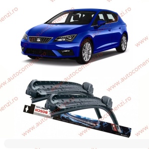 Set stergatoare parbriz SEAT Leon III 2012-2020 (sofer + pasager) BOSCH