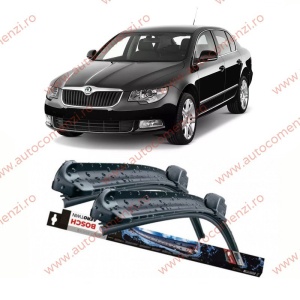 Set stergatoare parbriz SKODA Superb II 2008-2015 (sofer + pasager) BOSCH