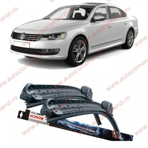 Set stergatoare parbriz VW Passat B7 2010-2015 (sofer + pasager) BOSCH