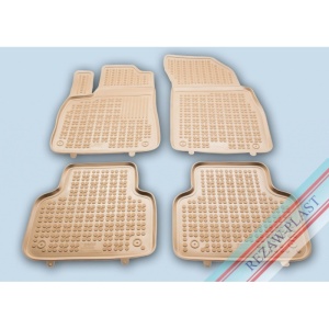 Covoare cauciuc AUDI Q7 II 2015-2025 - tip tavita - bej - REZAW PLAST