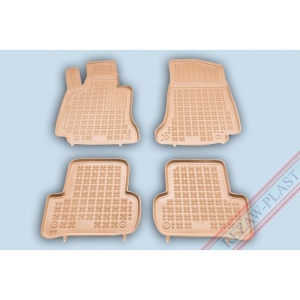 Covoare cauciuc MERCEDES Clasa C W205 2015-2023 - tip tavita - bej - REZAW PLAST
