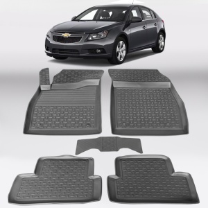 Covoare CHEVROLET Cruze I 2008-2016 - tip tavita - 100% cauciuc - SEINTEX