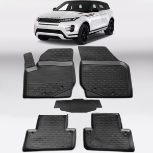 Covoare LAND ROVER Range Rover Evoque II 2018-prezent - tip tavita - 100% cauciuc - SEINTEX