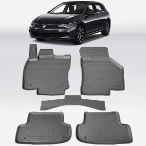 Covoare VW Golf VIII 2020-prezent - tip tavita - 100% cauciuc - SEINTEX