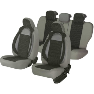 Huse scaune auto compatibile SKODA Fabia II 2007-2014 / Racing Gri (44492)