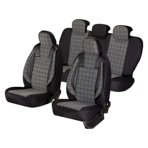Huse scaune auto compatibile SKODA Octavia II 2004-2013 / Luxury Negru (44506)