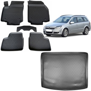 Pachet Tavita Portbagaj + Covoare OPEL Astra H 2004-2014 Combi/Break