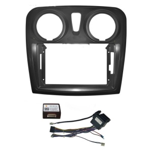 Rama Navigatie DACIA Sandero Stepway II 2012-2020 (cu aeratoare rotunde) - 9" / kit complet