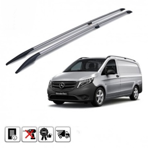 Set 2 bare portbagaj longitudinale MERCEDES Viano III (W447) 2014-prezent - varianta lunga - ALUMINIU