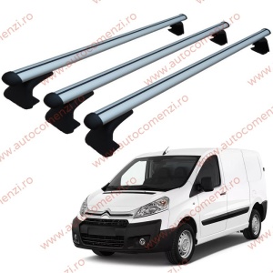 Set 3 bare portbagaj CITROEN Jumpy II (G9) 2006-2016 - ALUMINIU - fixare pe caroserie - Cargo BT3/150