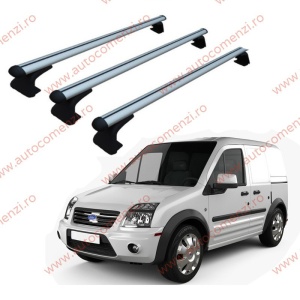 Set 3 bare portbagaj FORD Transit Connect I 2002-2012 - ALUMINIU - fixare pe caroserie