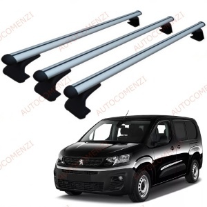 Set 3 bare portbagaj PEUGEOT Partner III 2018-prezent - ALUMINIU - fixare pe caroserie