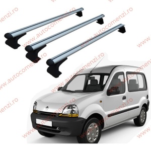 Set 3 bare portbagaj RENAULT Kangoo I 1997-2009 - ALUMINIU - fixare pe caroserie