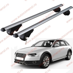 Set bare portbagaj AUDI A4 B8 2008-2016 Allroad Avant - cu cheie antifurt / Aluminiu - 120 cm
